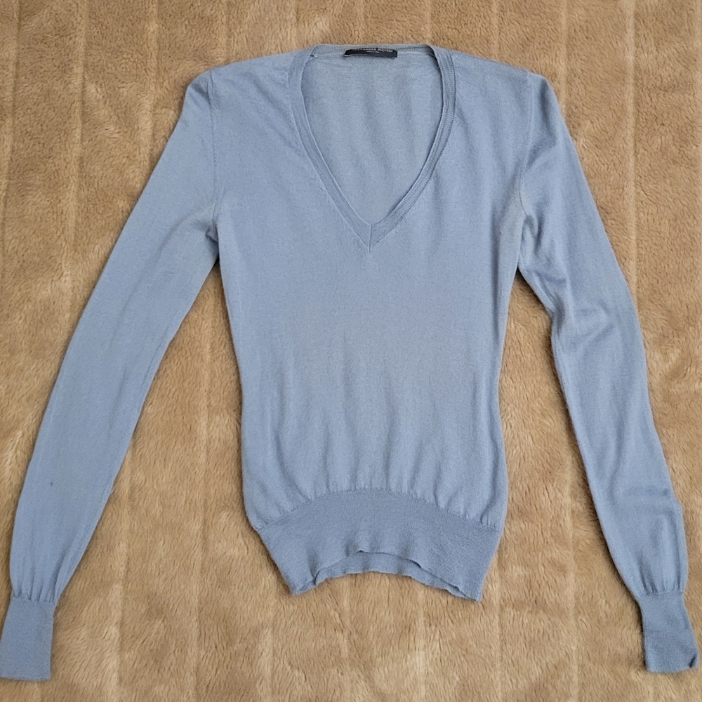 Alexander McQueen pure cashmere classic v neck